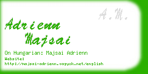 adrienn majsai business card